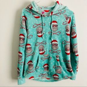 Christmas hoodie size med (7-9)